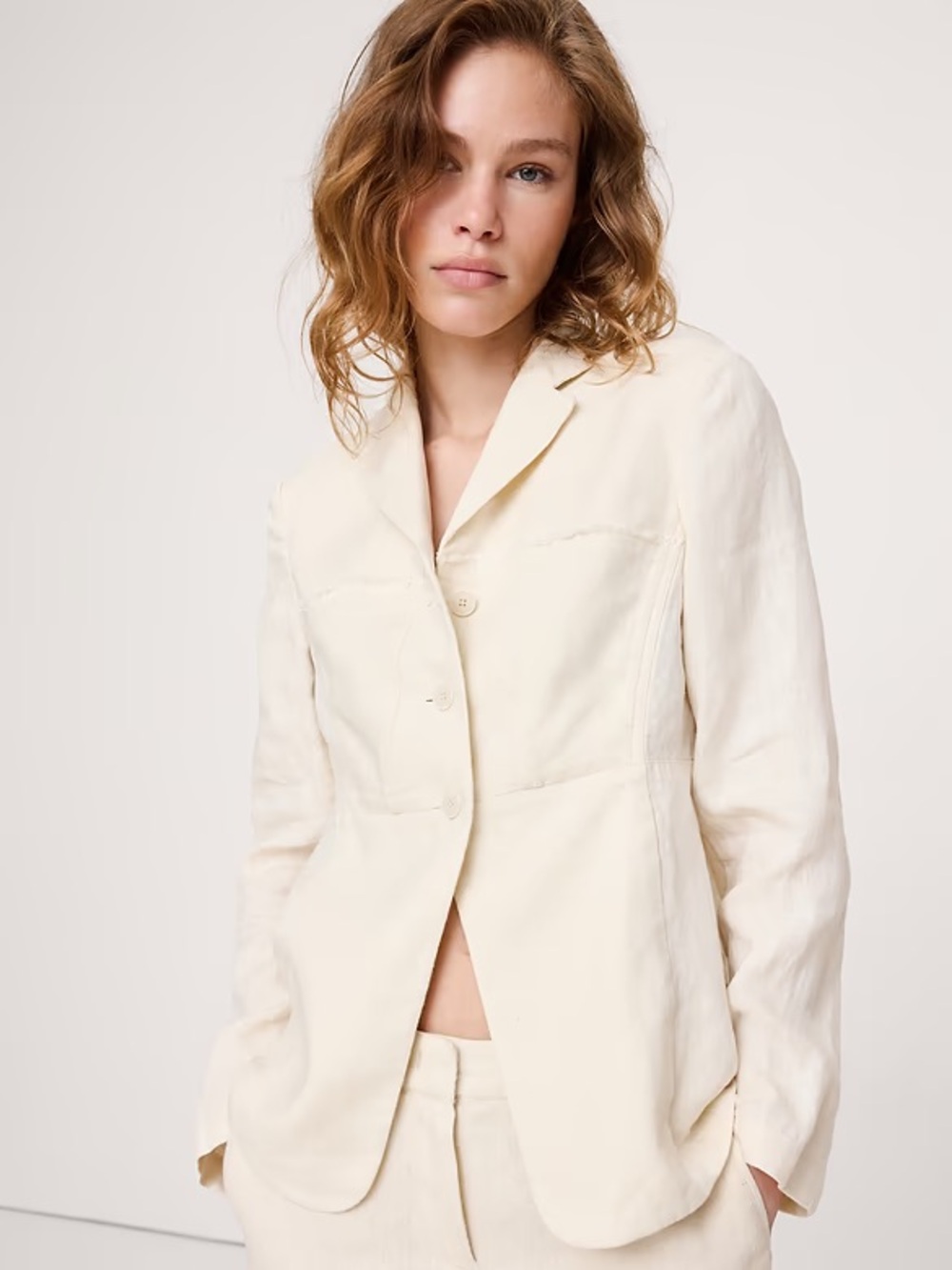 NWT BANANA REPUBLIC LINEN BLAZER
